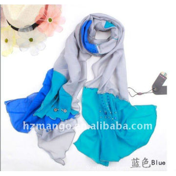 2016 latest silk /cotton fashion scarf